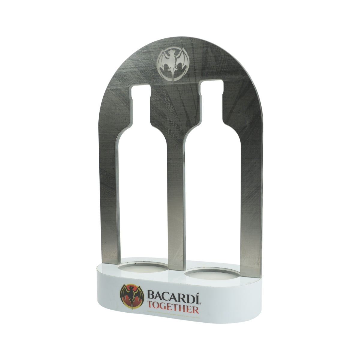 Bacardi Rum Glorifier Razz 2 Flaschen Together LED Aufsteller Glorifier Display