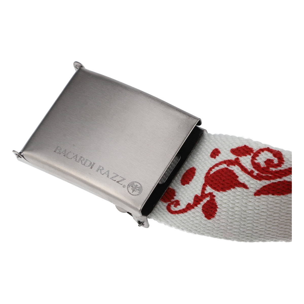 Bacardi Rum Gürtel expRAZZyourself weiß mit roten Himbeeren Fan Accessoire – Ansicht 4