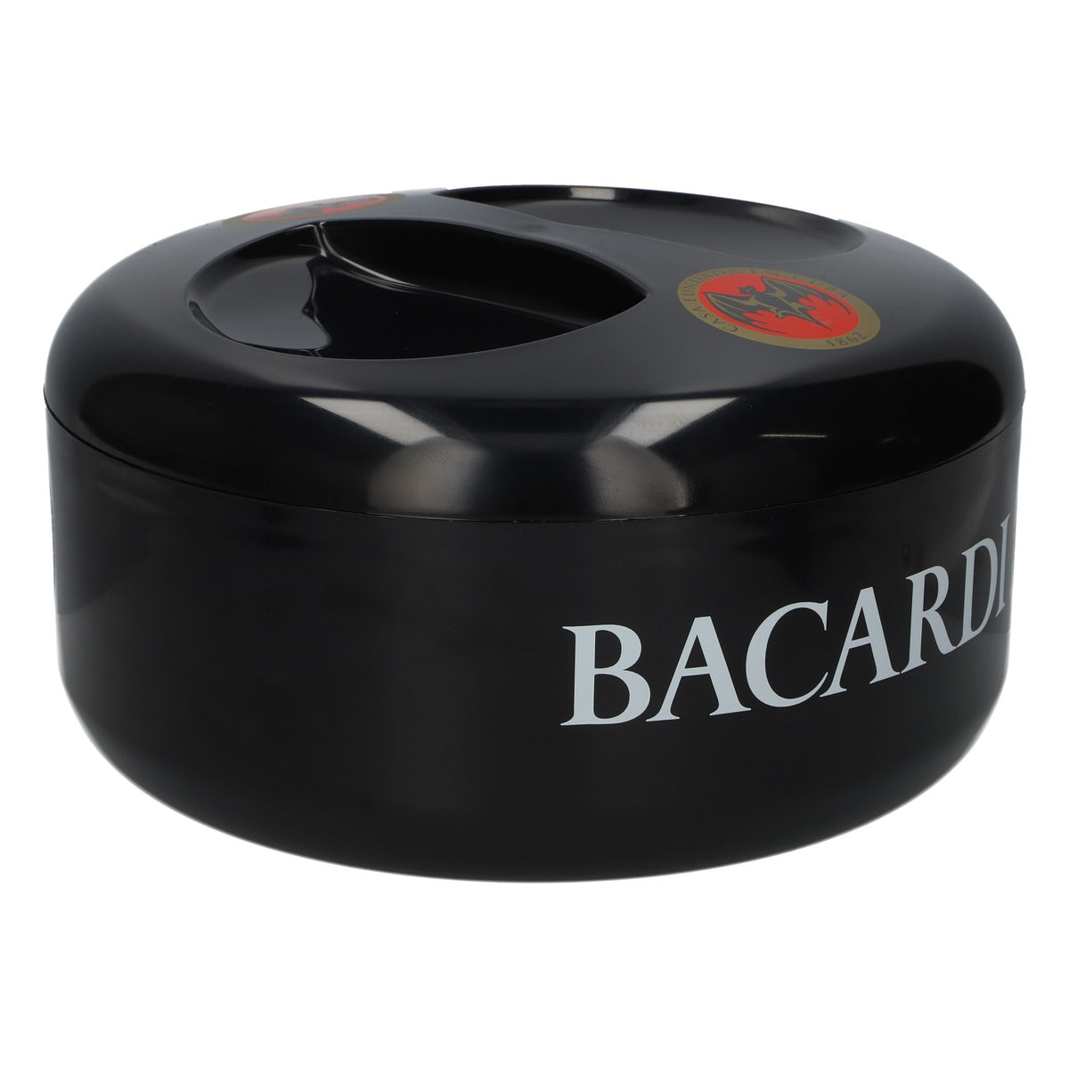 Bacardi Rum Kühler Flaschenkühler Fledermaus Logo Casa Fundada 1862 neu schwarz – Ansicht 2