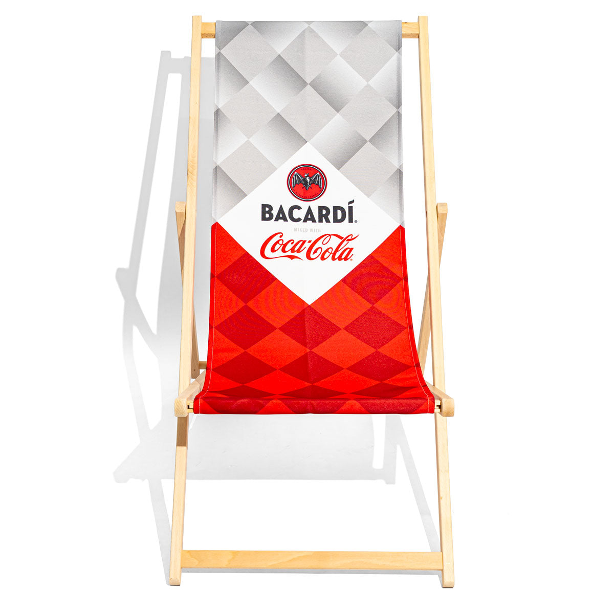 Bacardi Rum Liegestuhl Strandliege "Bacardi Cola" Buchenholz – Ansicht 2