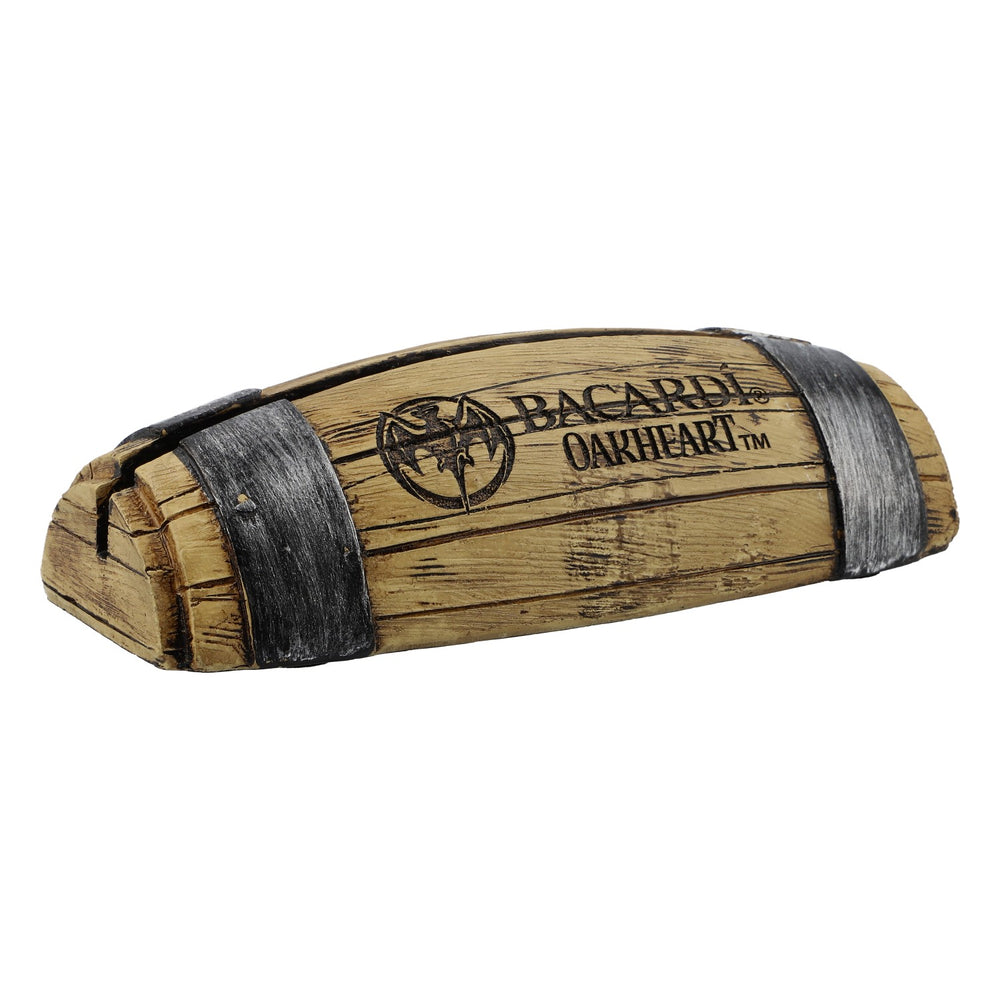 Bacardi Rum Oakheart Kartenaufsteller Tischaufsteller "Faß"