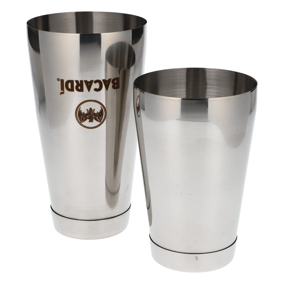 Bacardi Rum Voll Edelstahl / Edelstahl Bar Shaker Barzubehör zweiteilig – Ansicht 4