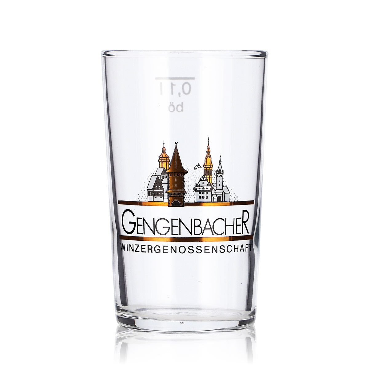 Badischer Winzergenossenschaften Wein Glas 0,1l Probierglas Gengenbacher