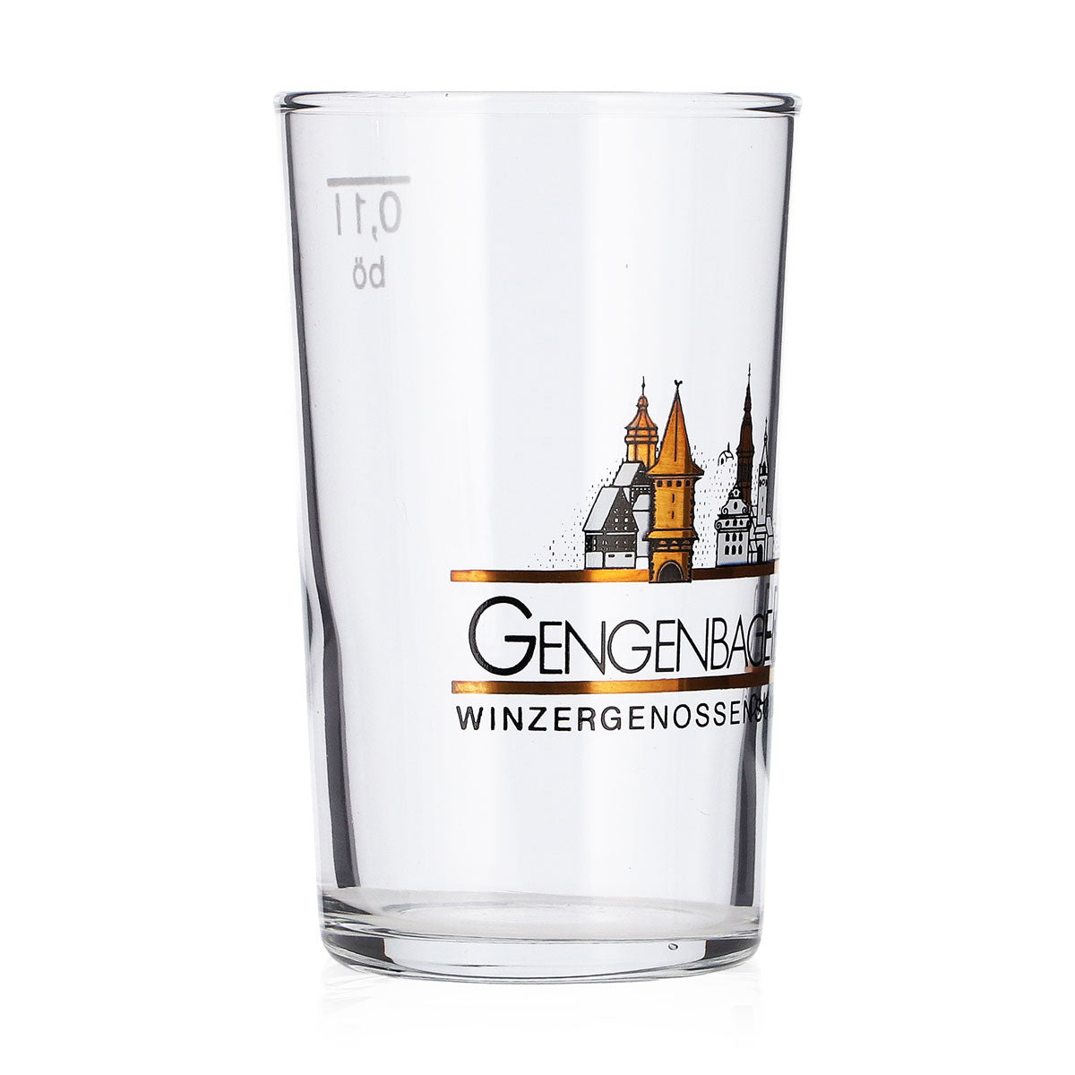 Badischer Winzergenossenschaften Wein Glas 0,1l Probierglas Gengenbacher – Ansicht 2