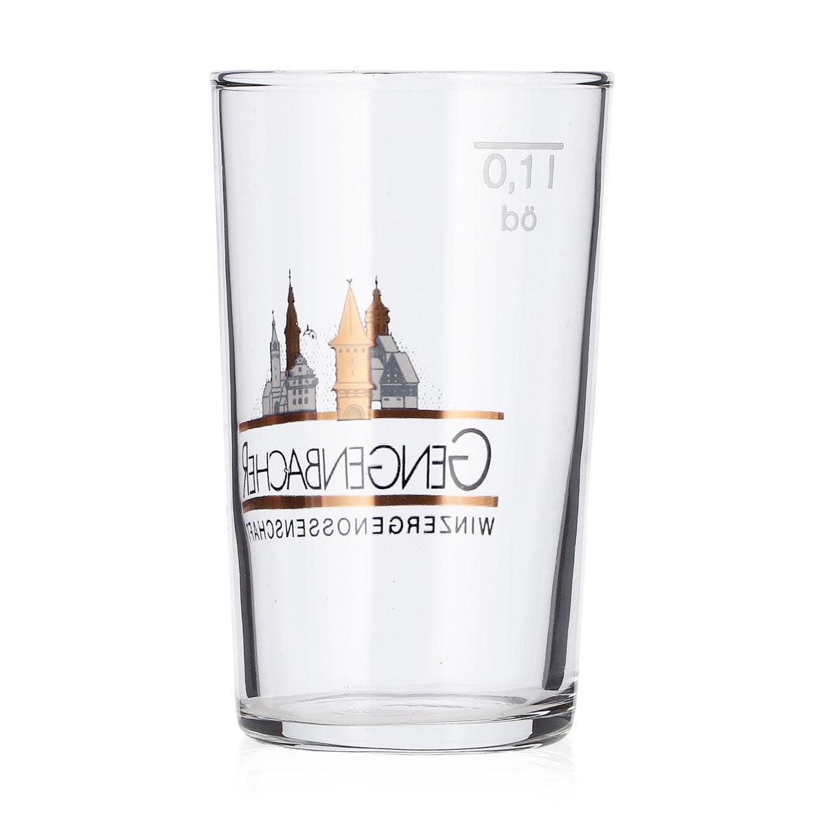 Badischer Winzergenossenschaften Wein Glas 0,1l Probierglas Gengenbacher – Ansicht 3