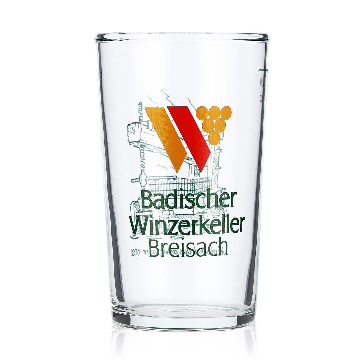 Badischer Winzerkeller Breisach Wein Glas 0,1l Weingläser Probierglas