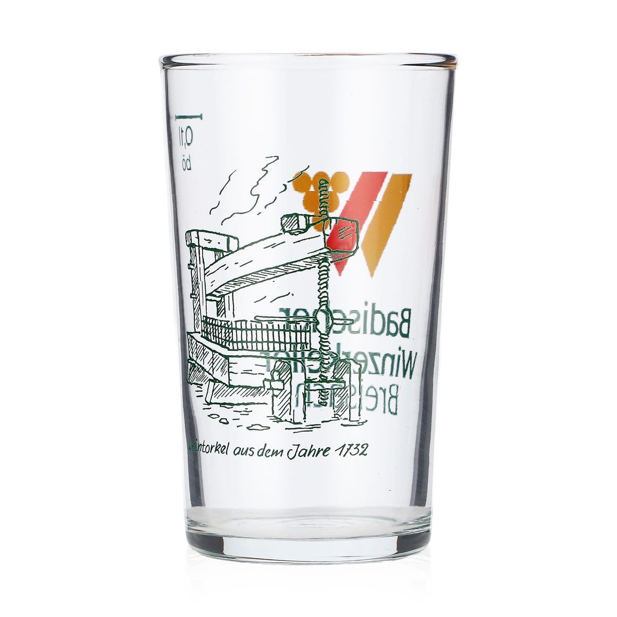 Badischer Winzerkeller Breisach Wein Glas 0,1l Weingläser Probierglas – Ansicht 3