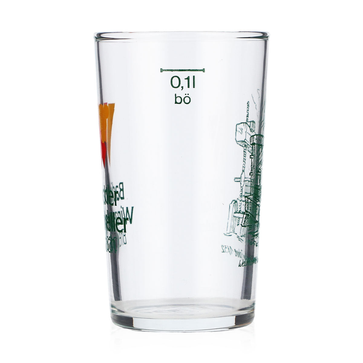 Badischer Winzerkeller Breisach Wein Glas 0,1l Weingläser Probierglas – Ansicht 4