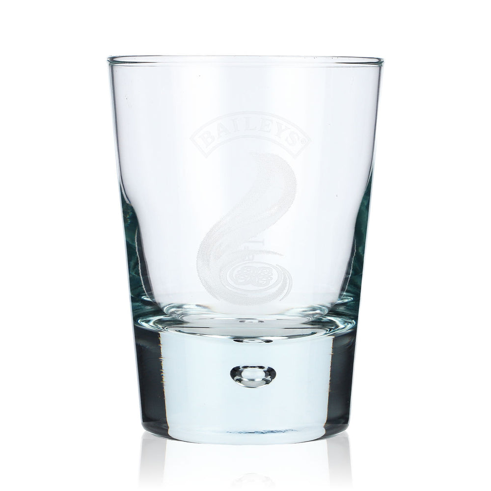 Baileys Likör Glas Tumbler Likörglas Perle Fußbereich 0,26l weißes Logo