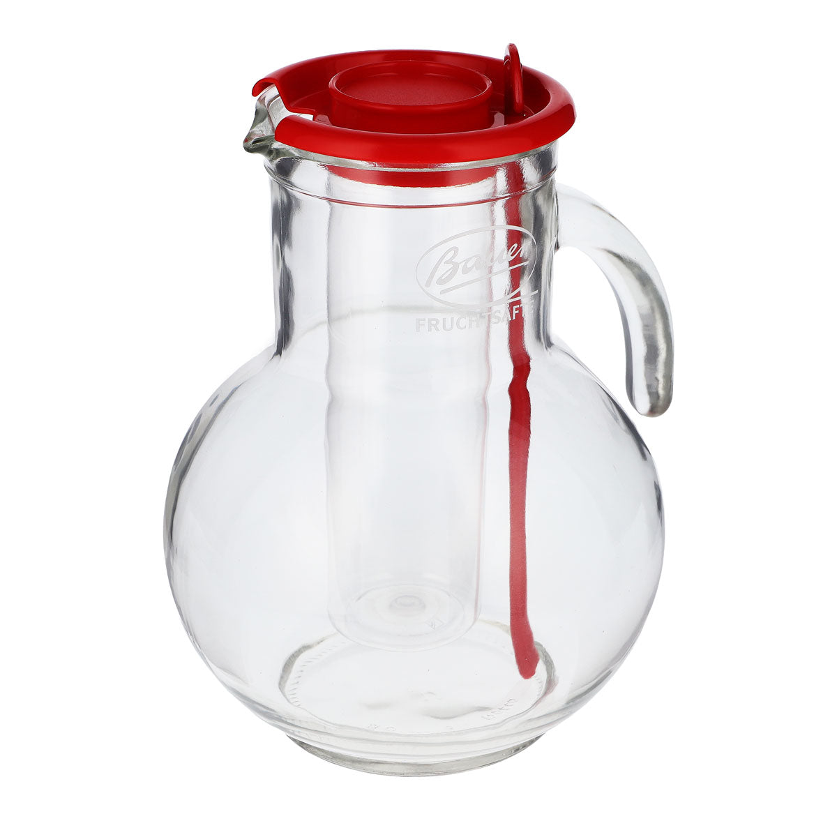 Bauer Saft Glas Karaffe Pitcher Fruchtsäfte mit Eisröhre Umrührer – Ansicht 4