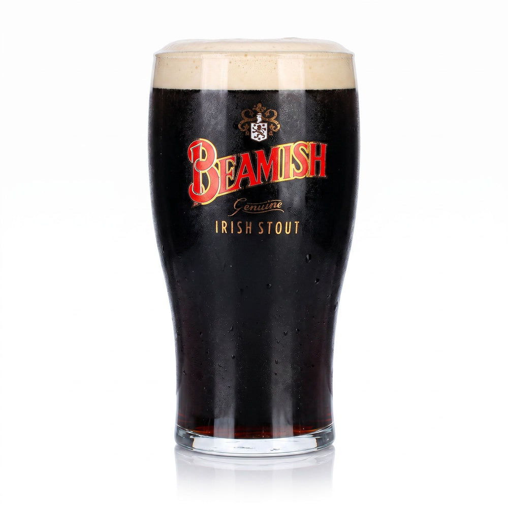 Beamish Bier Glas 0,5l Becher Irish Stout Wappen Logo
