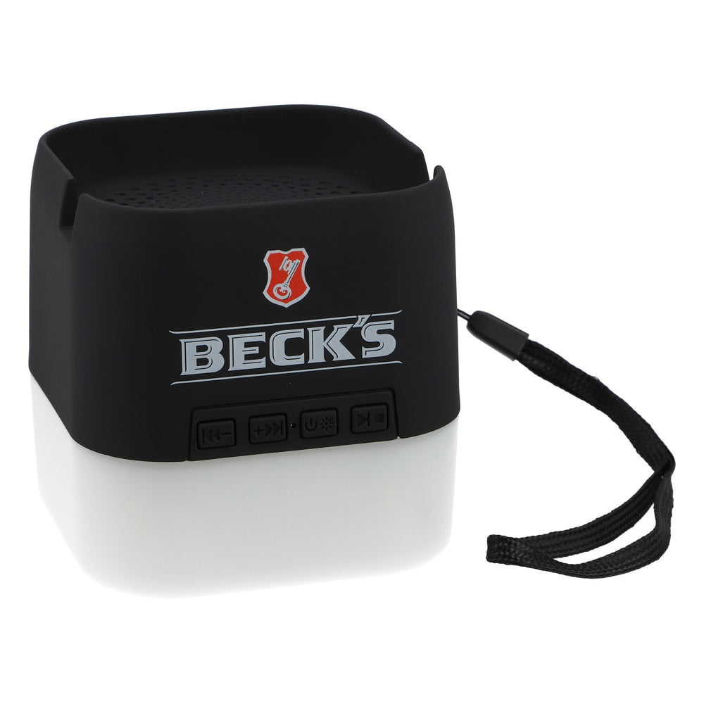 Becks Bier Bluetooth Lautsprecher Soundbox LED Licht Musik Box
