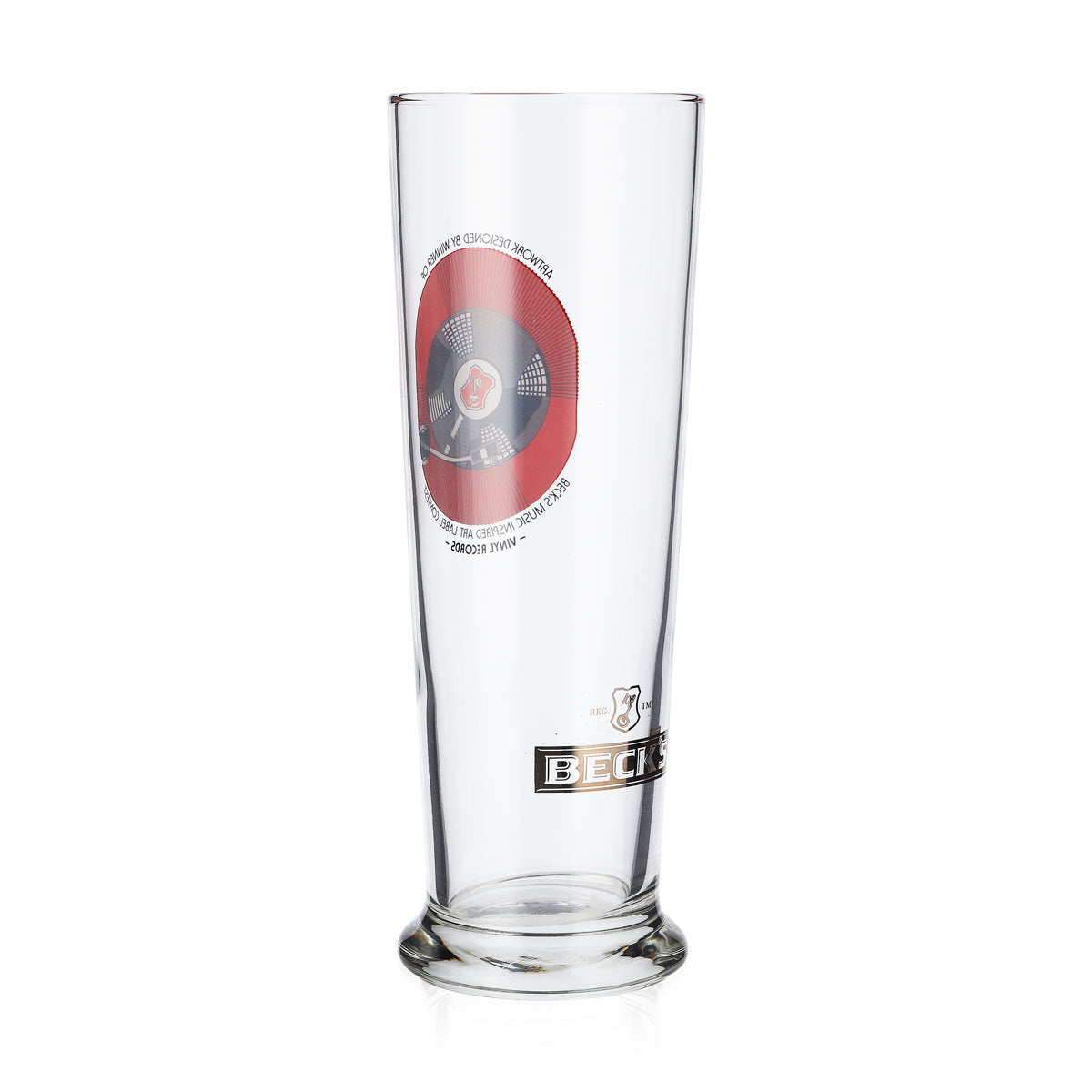 Becks Bier Gläser Musikglas Gläser 0,3 Inspired Art Label Schallplatte – Ansicht 4