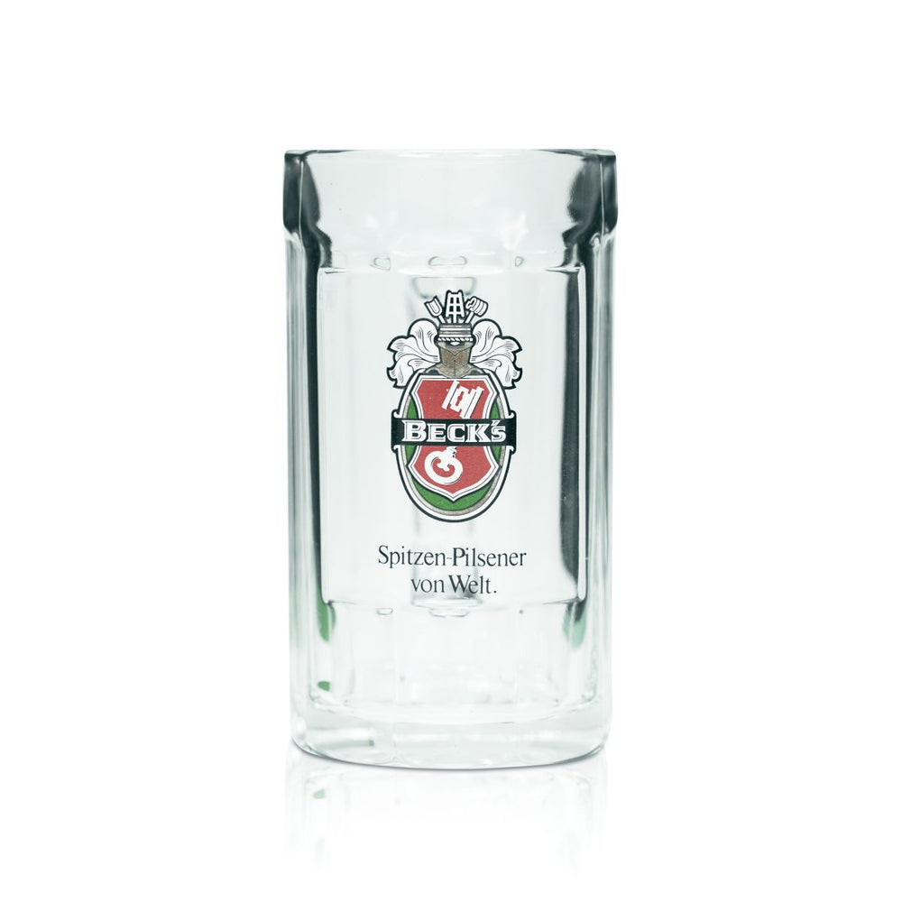 Becks Bierglas Bierkrug 0,2l Minikrug Humpen Seidel Gläser Brauerei Pilsener