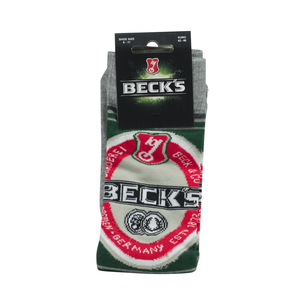50x Becks Socken Strümpfe Größe 42-46 Unisex Socks Retro Party Freizeit Crew Bier – Ansicht 2