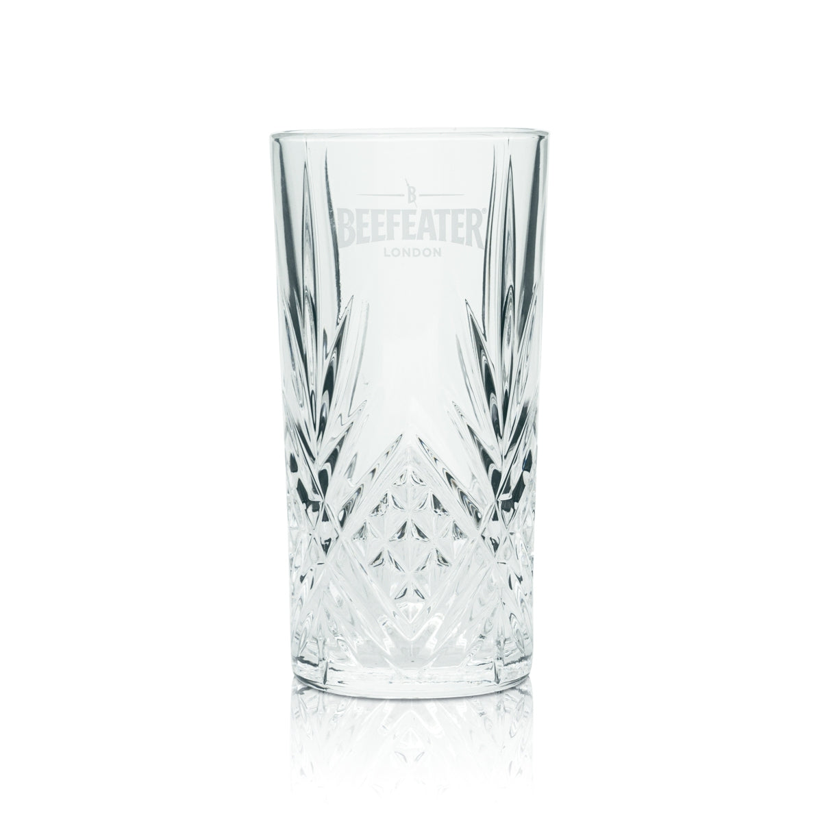 Beefeater Gin Glas 0,3l Longdrink Relief Gläser Cocktail Kontur Kristall Gastro