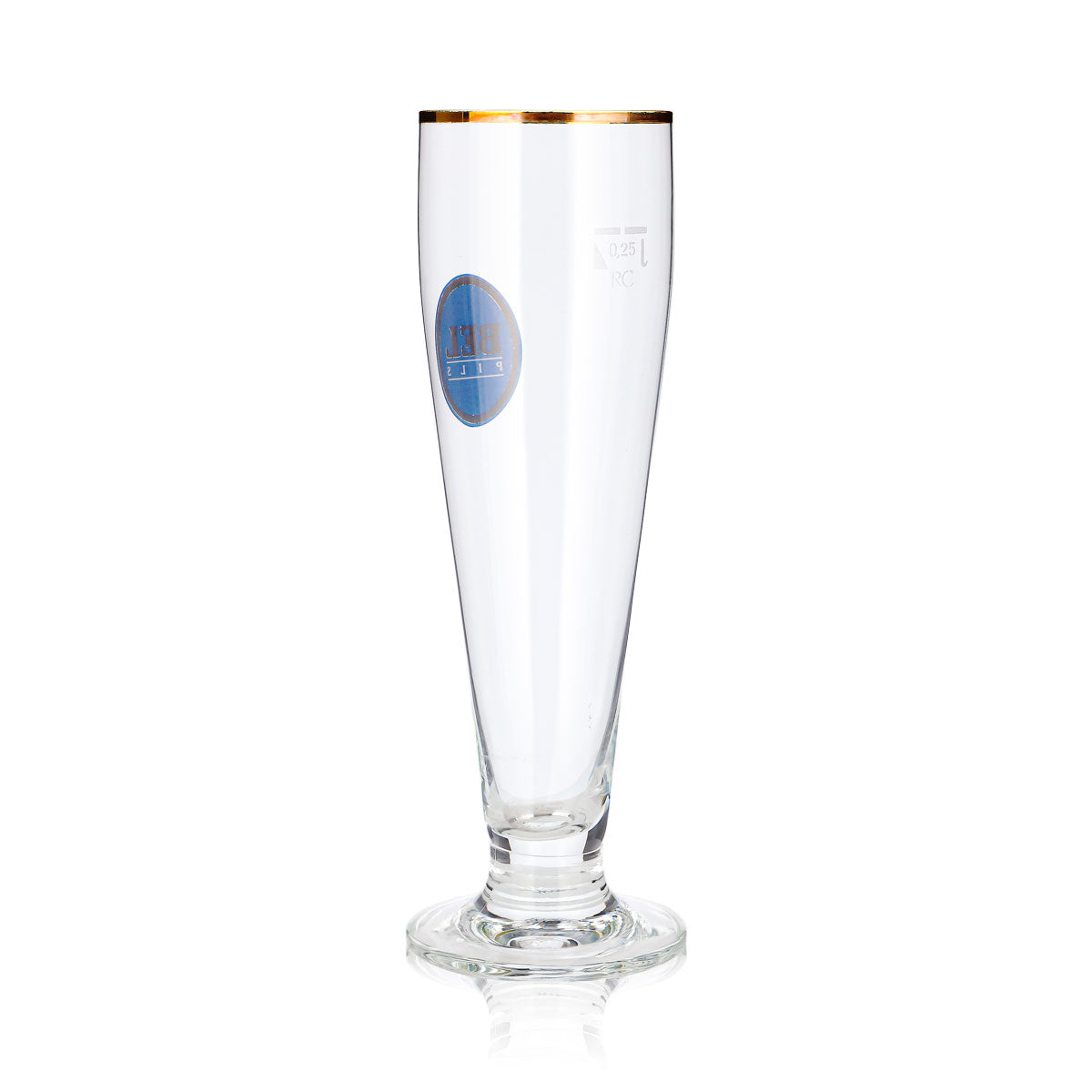 Bel Bier Glas 0,25l Pokal Pils Goldrand Ritzenhoff – Ansicht 4
