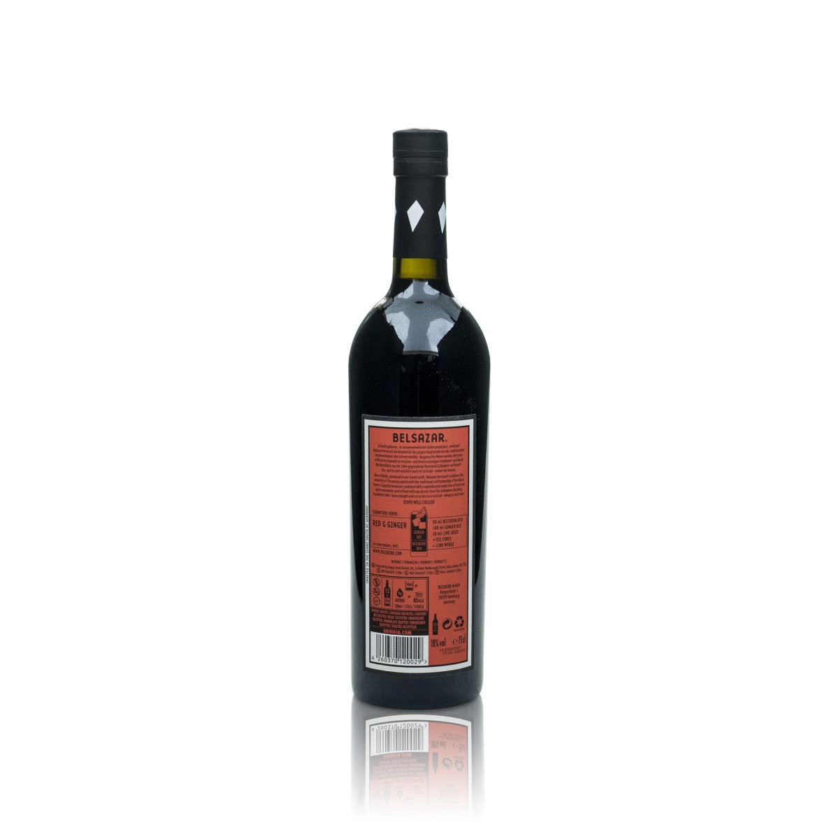 Belsazar Wermut Spirituose 0,75l 18% vol. RED – Ansicht 2