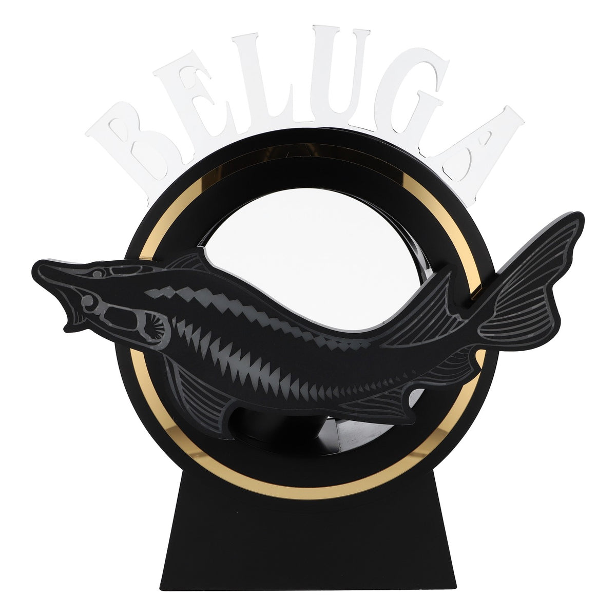Beluga Vodka LED Glorifier Flaschen Display Leuchtreklame Aufsteller Akku