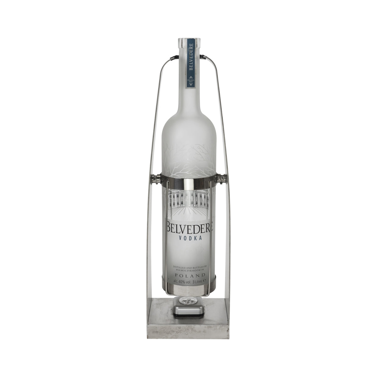 Belvedere Vodka Ausgießer 3l Schwenke mit LED Schaukel Flaschen Glorifier Metall – Ansicht 4