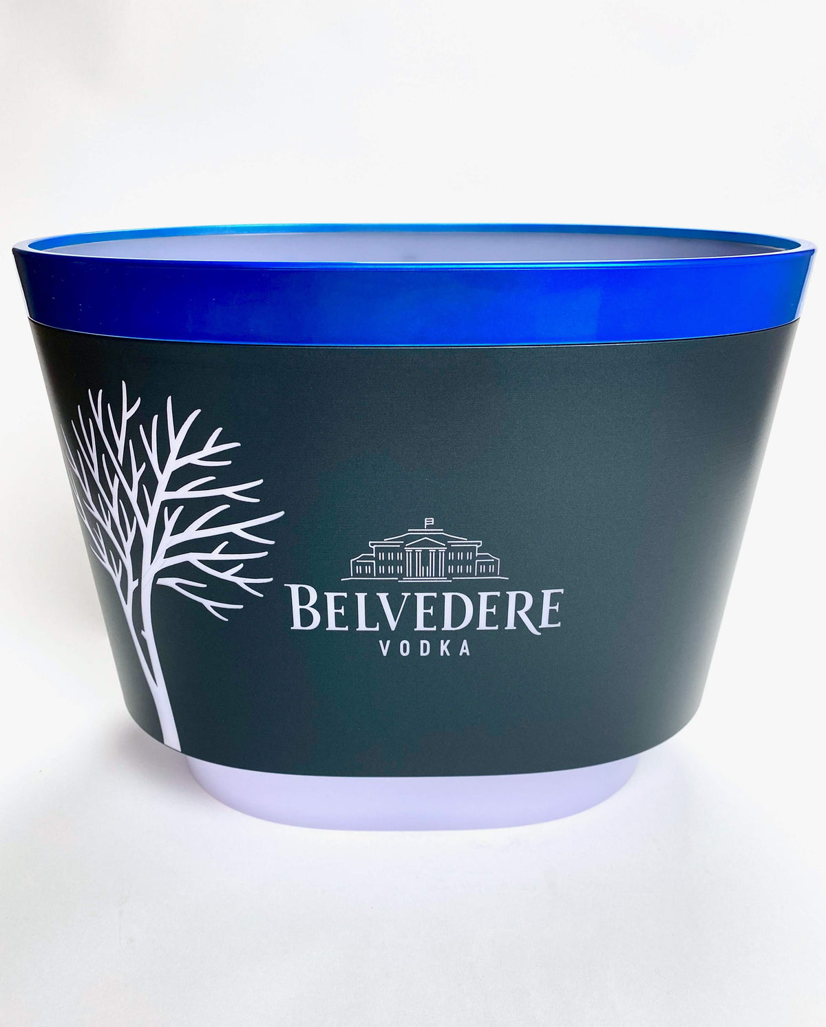 Belvedere Vodka Flaschenkühler Eiswürfelbehälter Single blau silber ohne LED – Ansicht 3