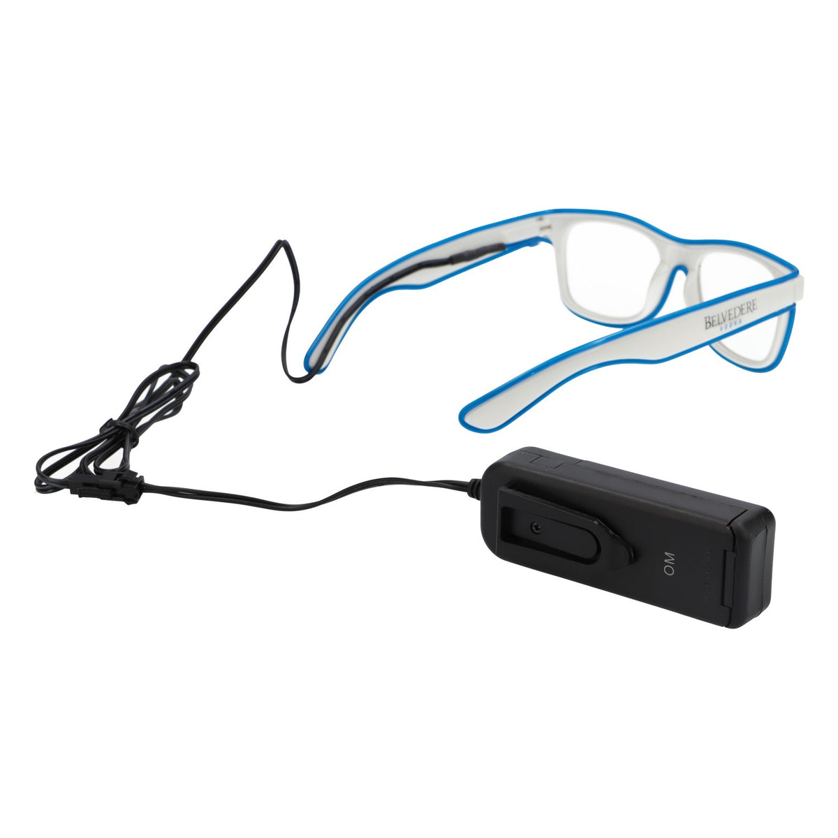 Belvedere Vodka LED Brille Sonnenbrille Partybrille Mallbrille blauer Rahmen – Ansicht 5
