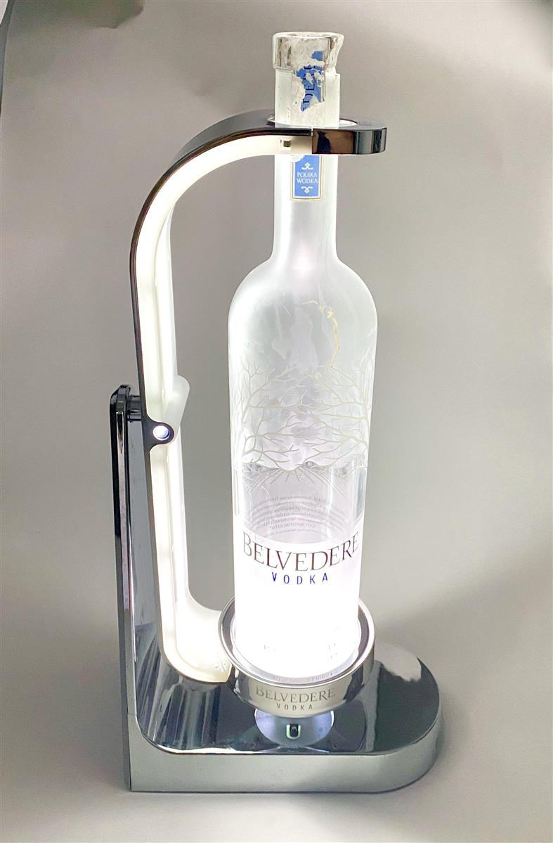 Belvedere Vodka LED Schaukel Schwenker Flaschenhalter 3l Belvedere neue Version