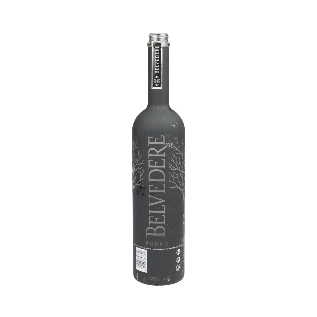 Belvedere Vodka LEERE Flasche 1,75l schwarz matt LED Deko Spardose Basteln Bar – Ansicht 2