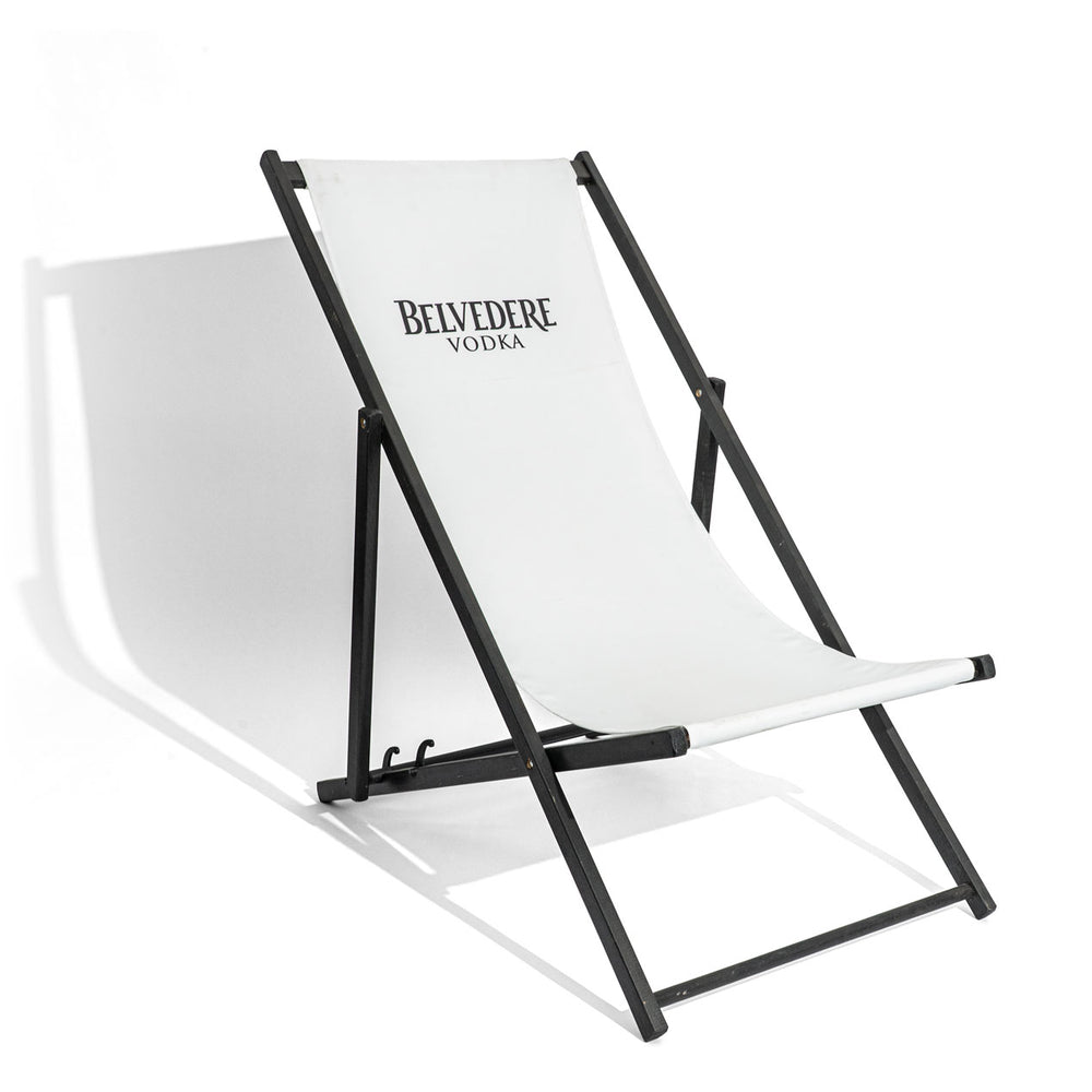 Belvedere Vodka Liegestuhl Beach Chair Klappstuhl Outdoor Lounge Möbel B-Ware
