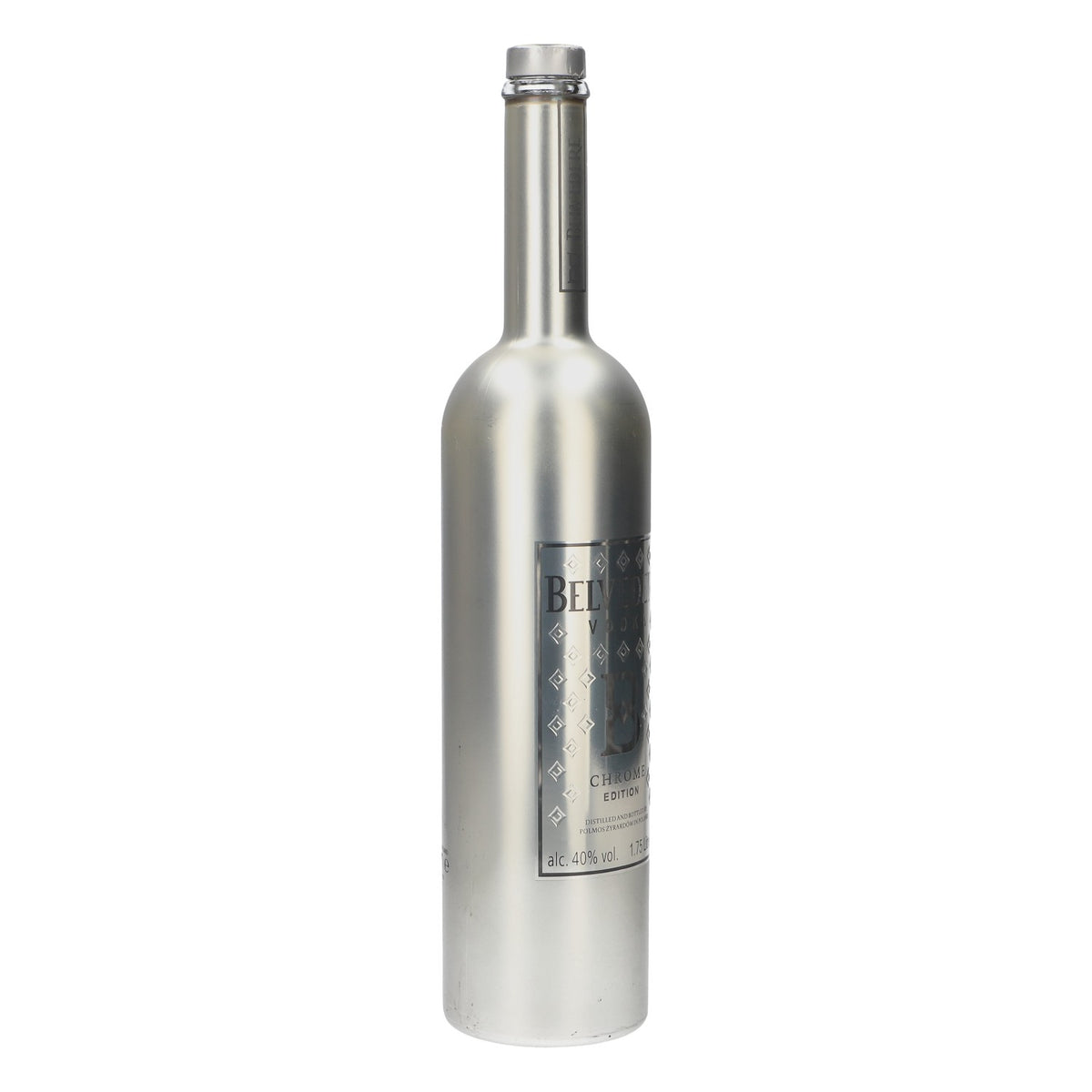 Belvedere Vodka Showflasche 1,75l Leere Flasche Chrome Edition mit LED gebraucht – Ansicht 2