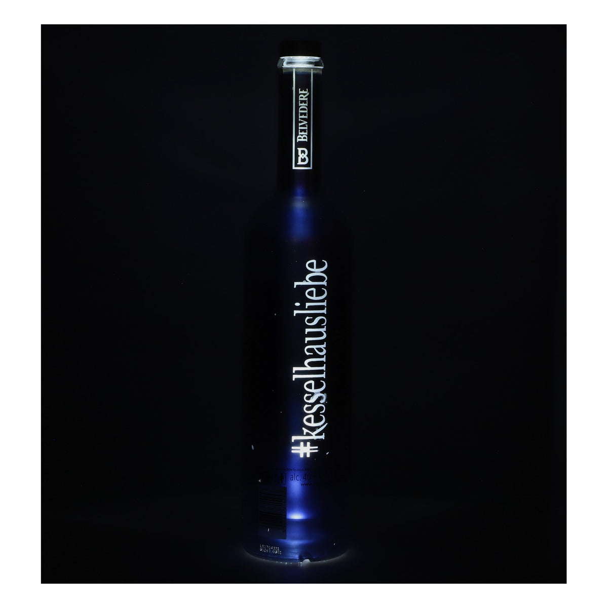 Belvedere Vodka Showflasche 1,75l Leere Flasche Chrome Edition mit LED gebraucht – Ansicht 4