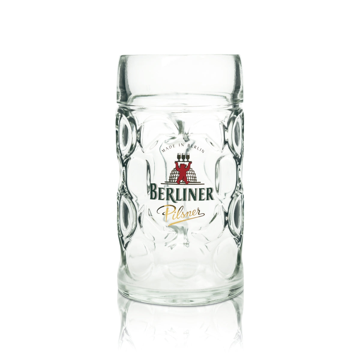 6x Berliner Pilsner Bier Glas 1l Maßkrug Humpen Henkel Gläser Krüge Seidel Beer – Ansicht 2