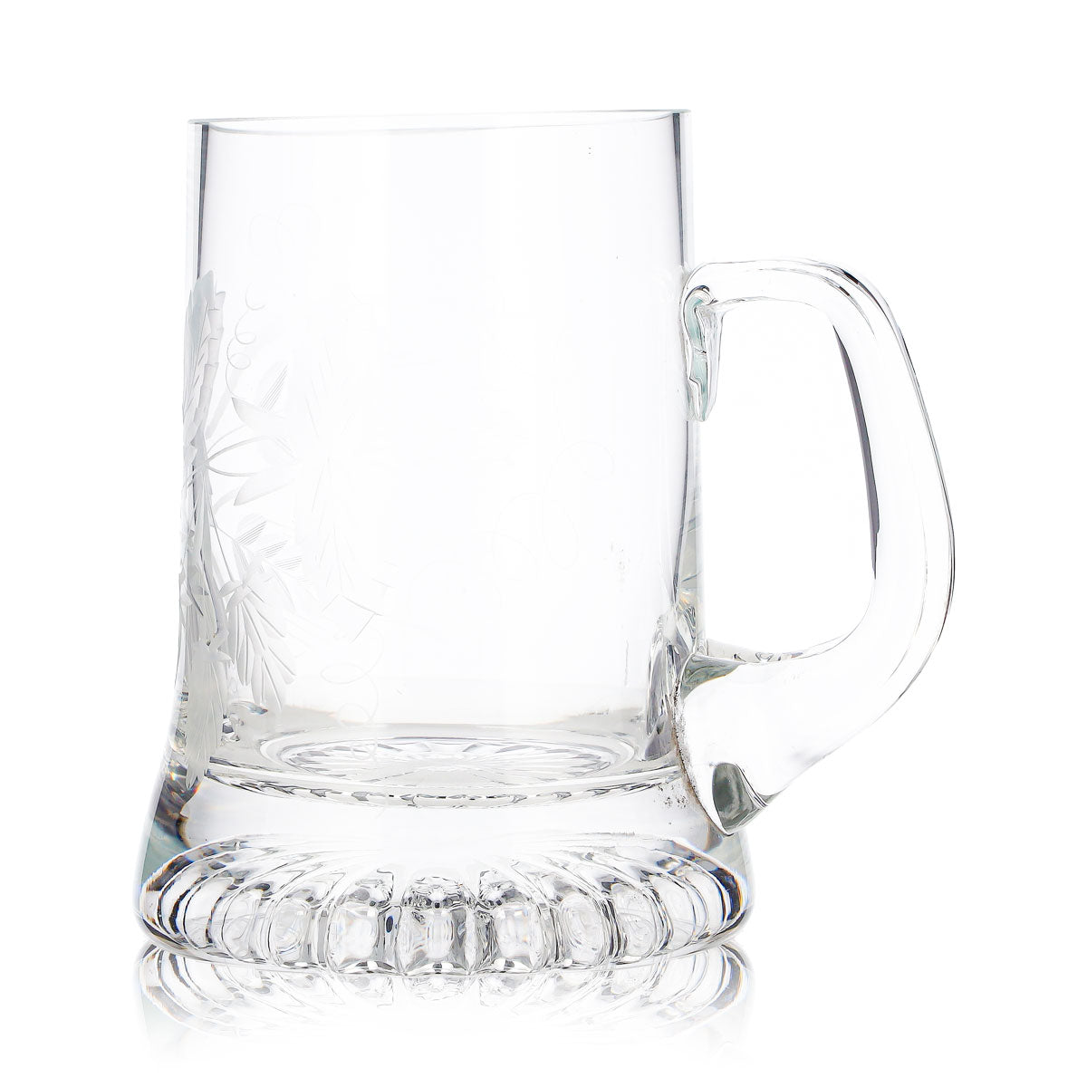 Bier Glas Bierkrug Bierseidel Bierhumpen 0,44l Gravurlogo Relief Sternboden – Ansicht 6