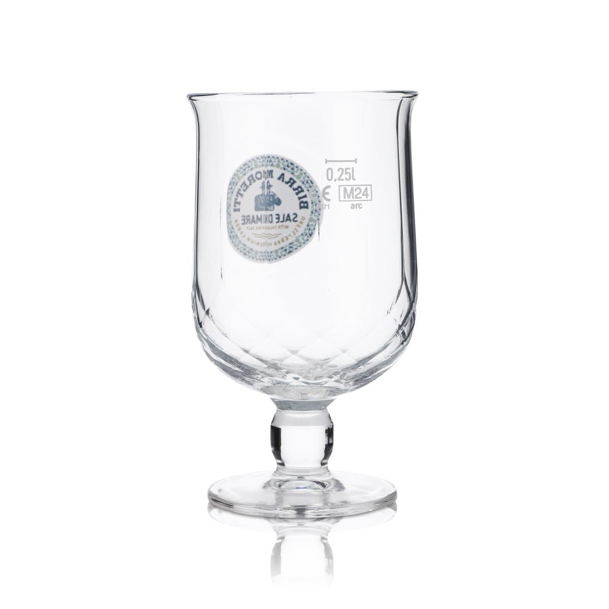 Birra Moretti Glas 0,25l Pokalglas Pilstulpe Sale di Mare Sonderedition Gläser – Ansicht 3