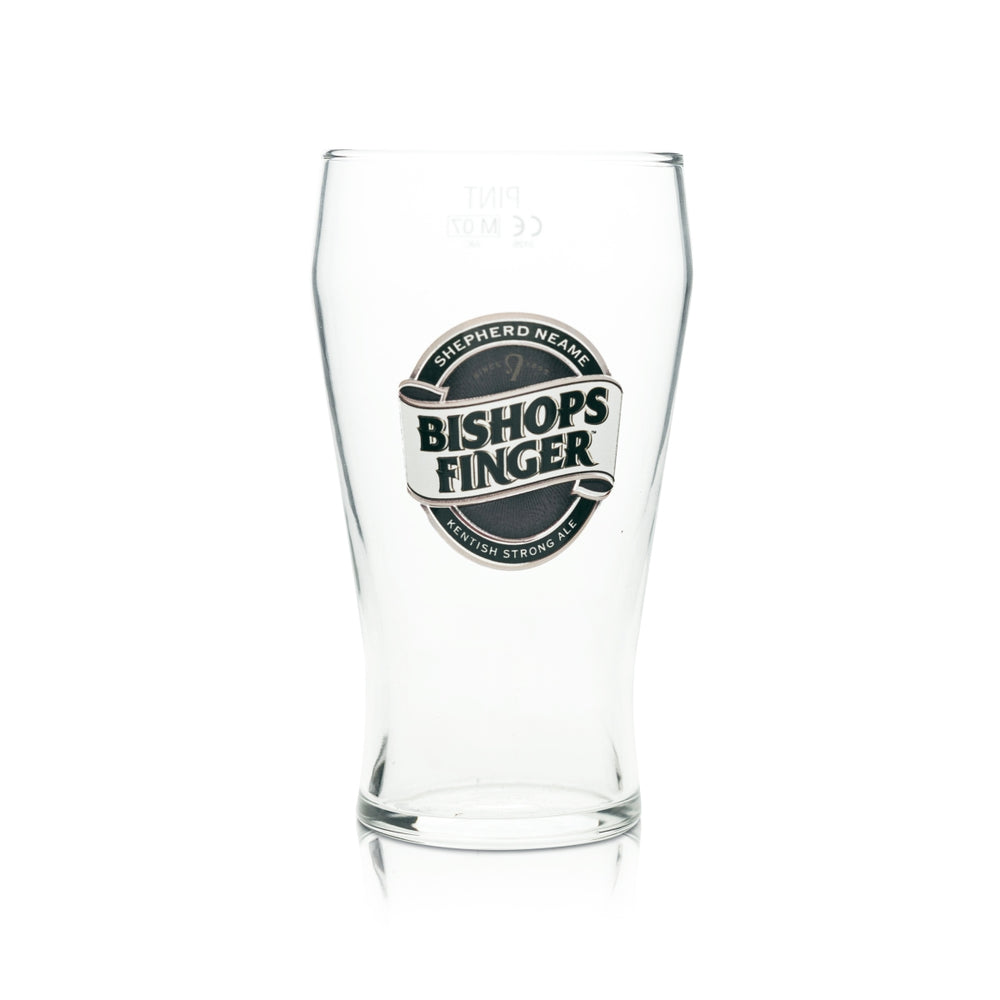 Bishops Finger Bier Glas 0,5l Becher Pint Shepherd Neame Gläser Beer Ale One
