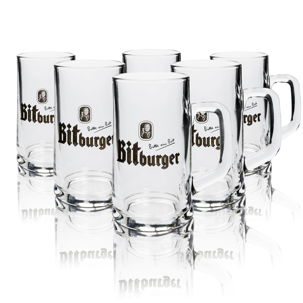 Bitburger Bier Bundle Bar Set III aus 6x Krüge 6x Gläser Öffner Deckelhalter – Ansicht 5