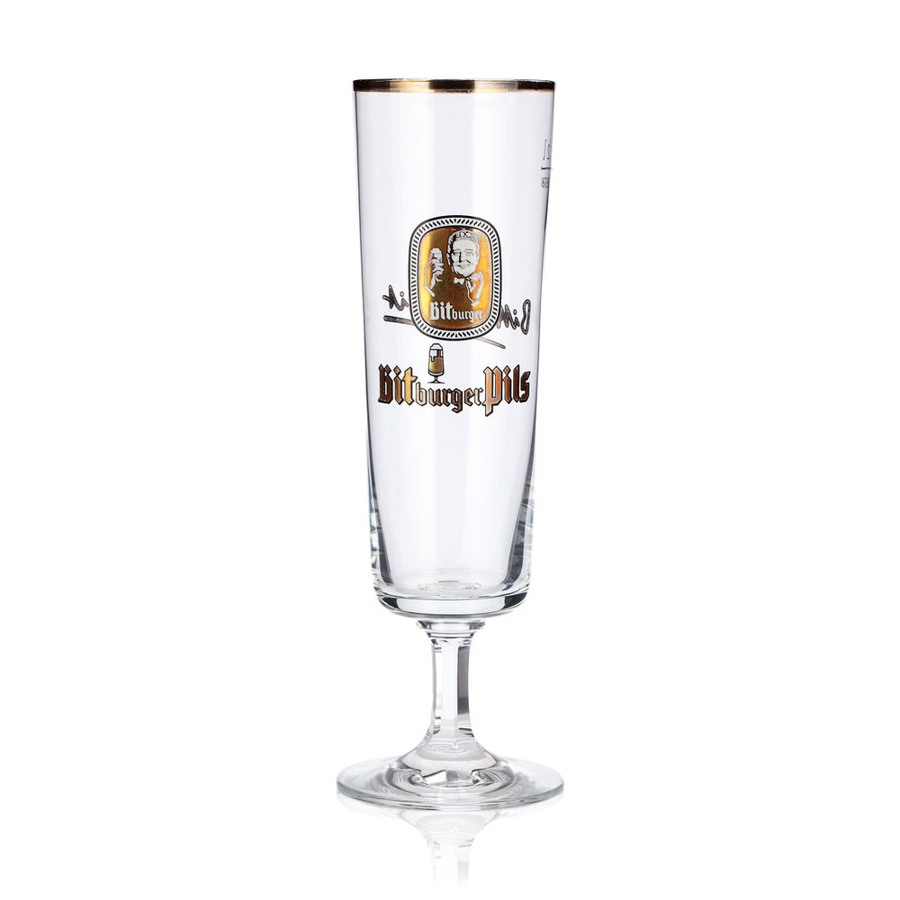 Bitburger Bier Glas 0,2l Tulpe Pokal Goldrand Rastal Bierglas Pokalglas