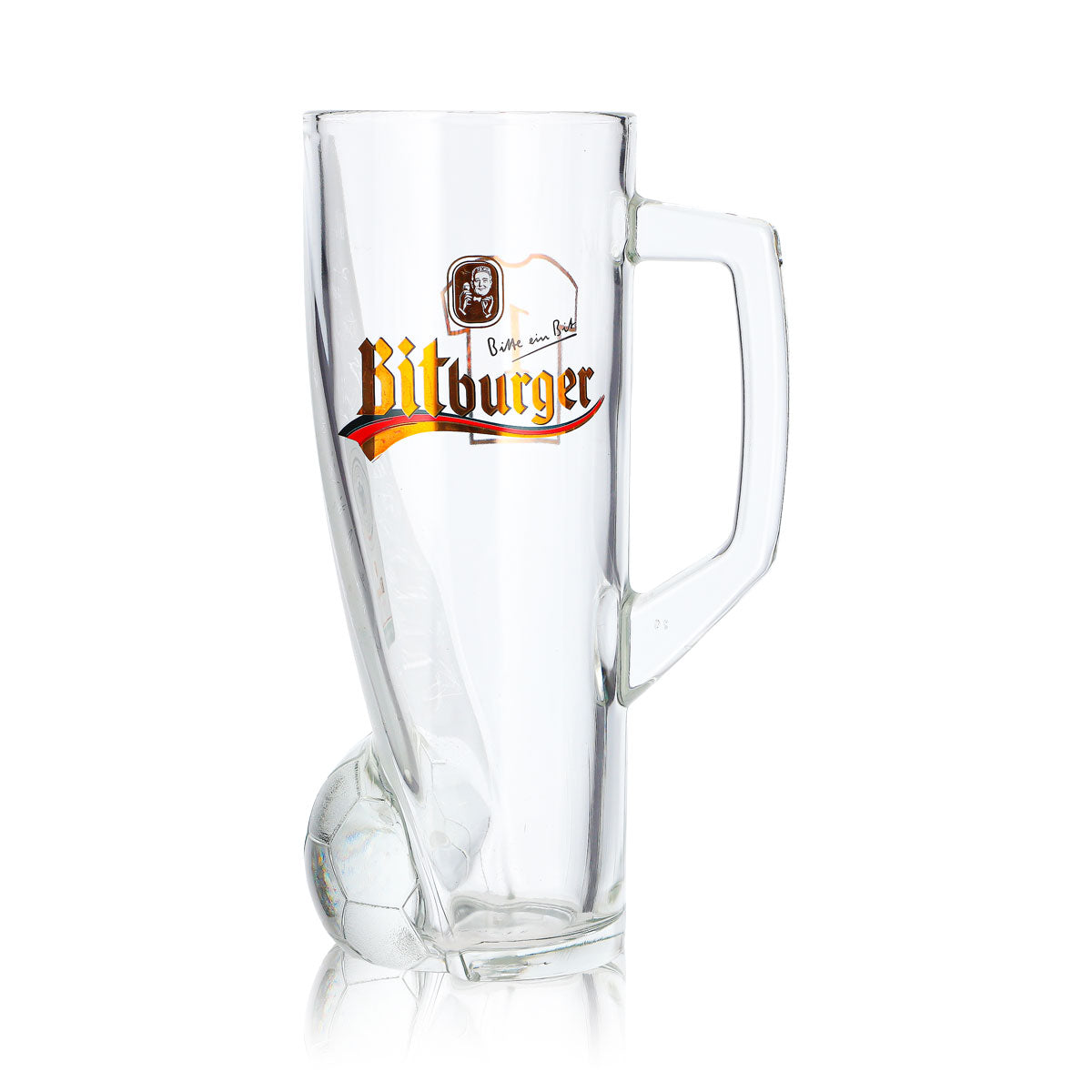 Bitburger Bier Glas 0,4l Krug DFB-Premium Alkoholfrei Trikotnummer 1 – Ansicht 2