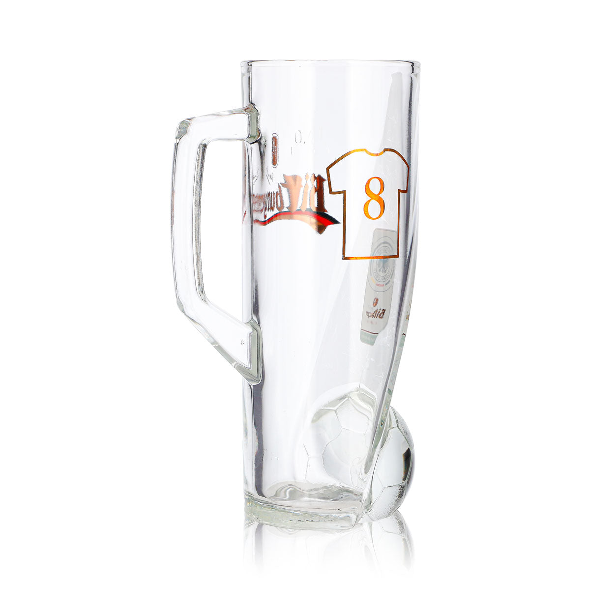 Bitburger Bier Glas 0,4l Krug DFB-Premium Alkoholfrei Trikotnummer 8 – Ansicht 5