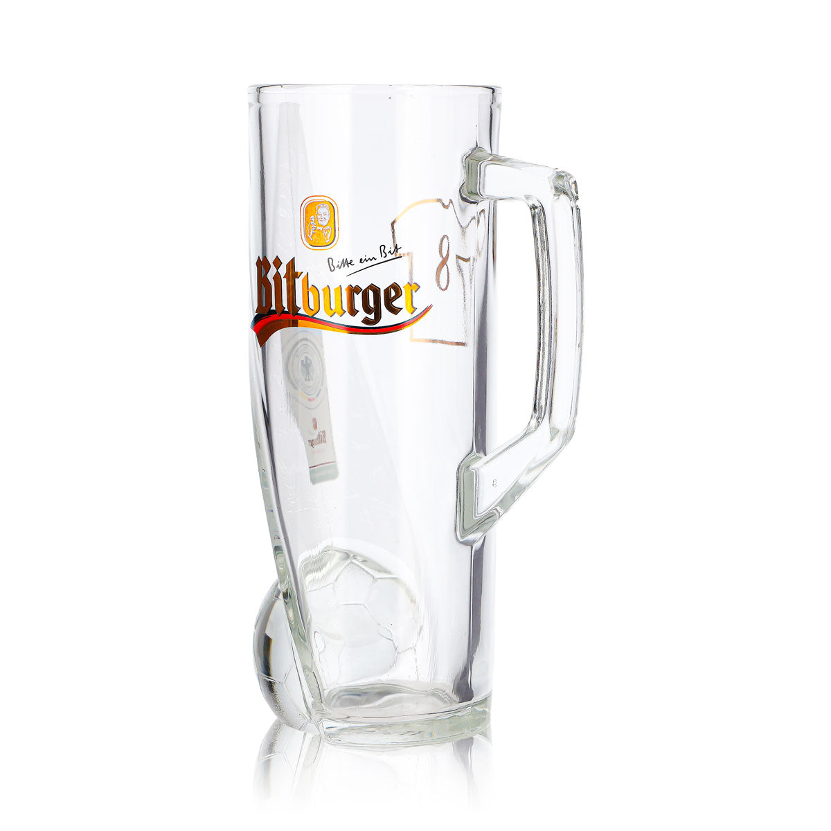Bitburger Bier Glas 0,4l Krug DFB-Premium Alkoholfrei Trikotnummer 8 – Ansicht 6