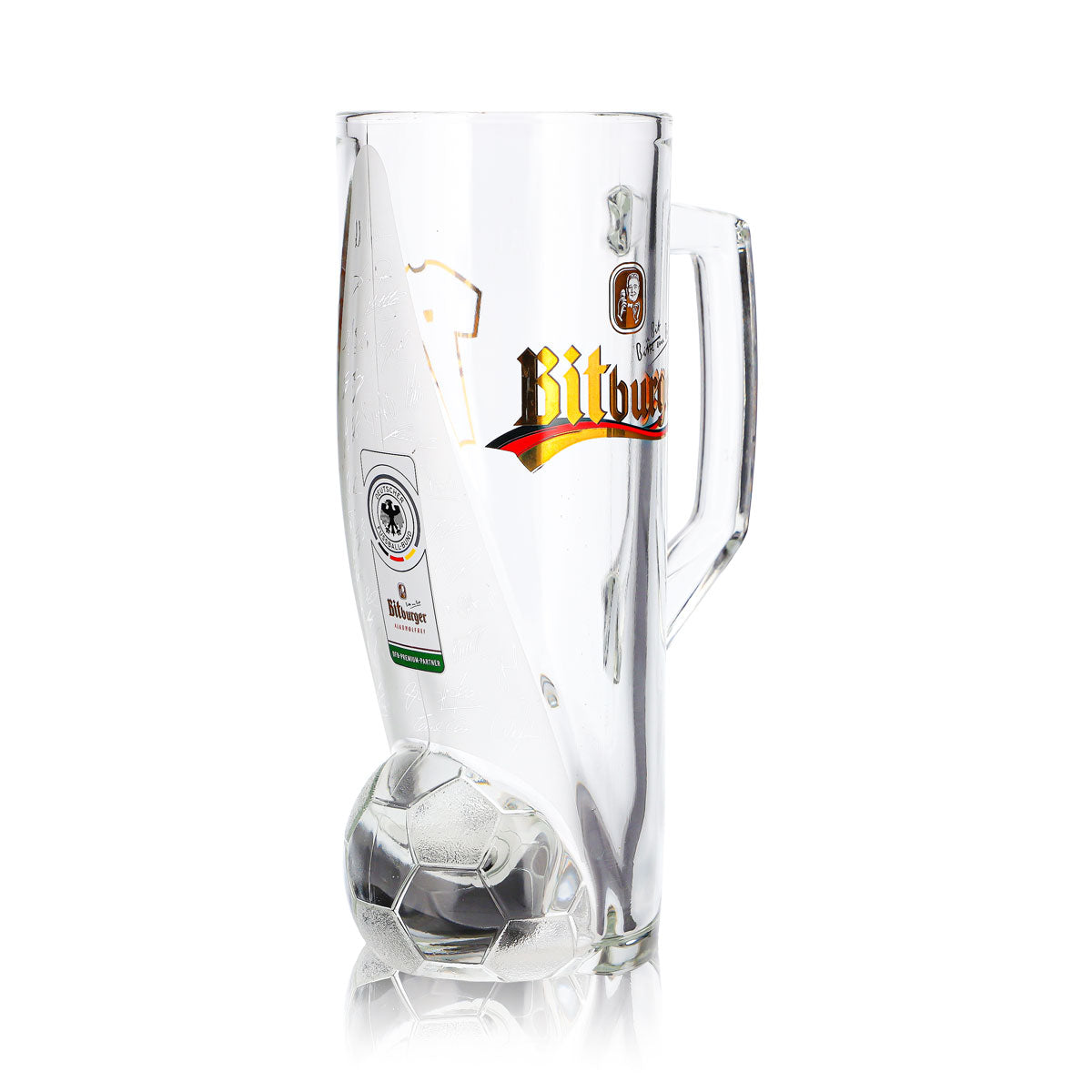 Bitburger Bier Glas 0,4l Krug DFB-Premium Alkoholfrei Trikotnummer 7 – Ansicht 3