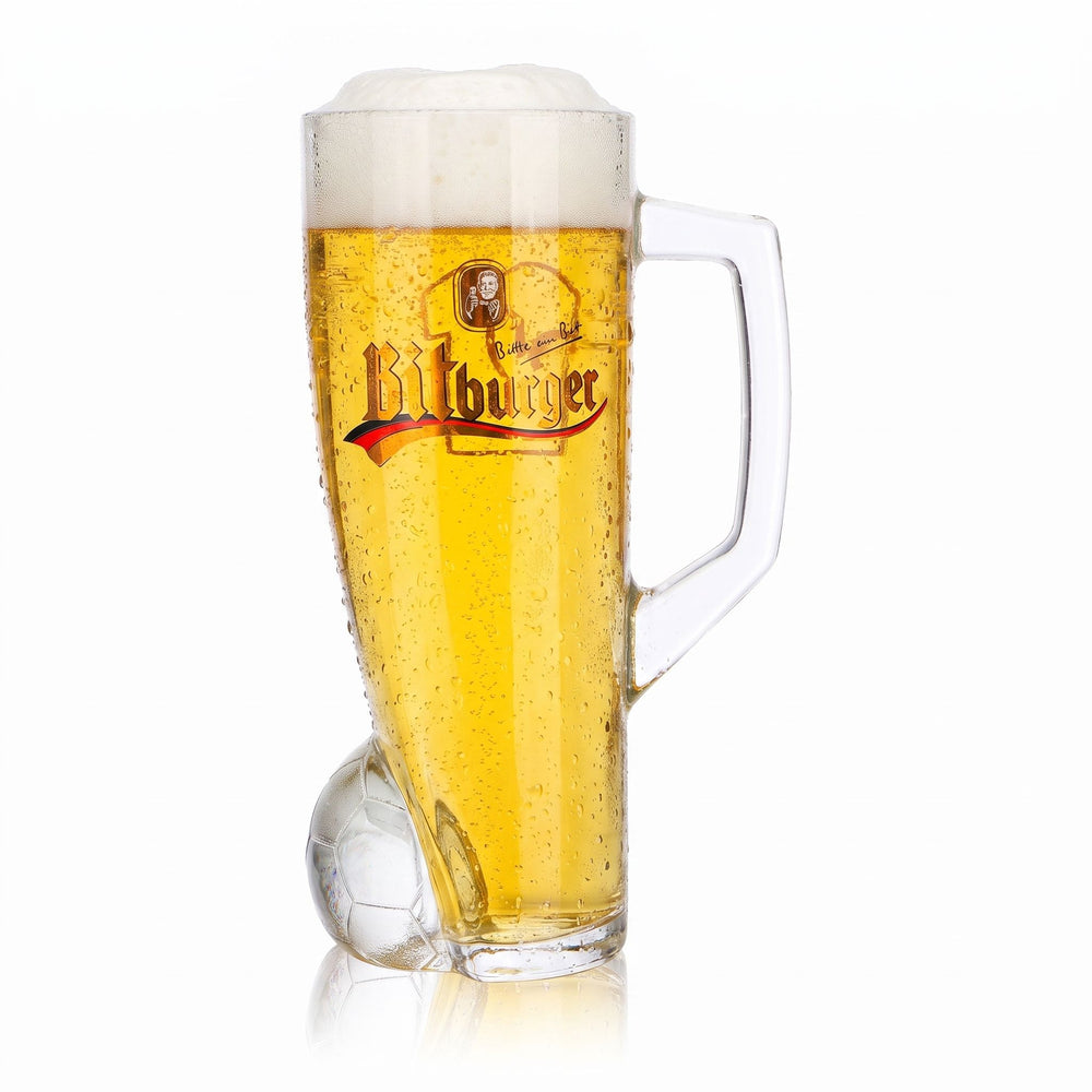 Bitburger Bier Glas 0,4l Krug DFB-Premium Alkoholfrei Trikotnummer 9