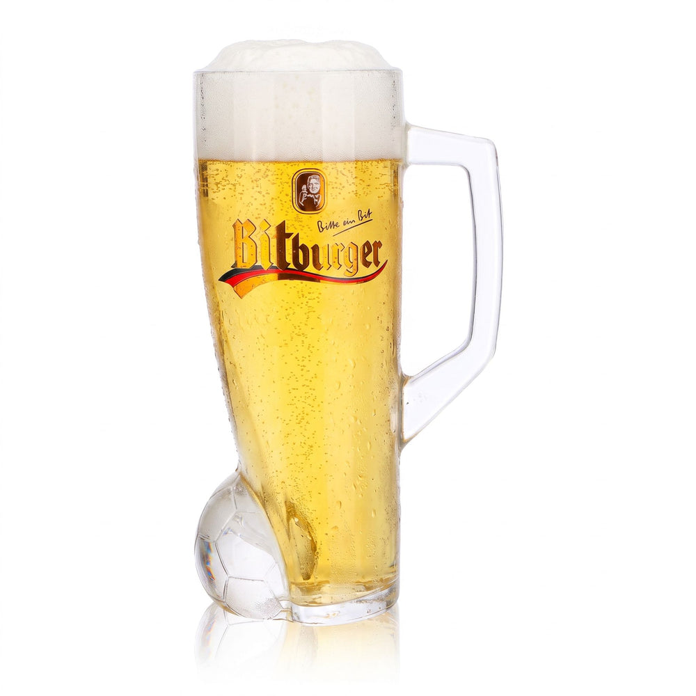 Bitburger Bier Glas 0,4l Krug DFB-Premium Alkoholfrei Trikotnummer 6