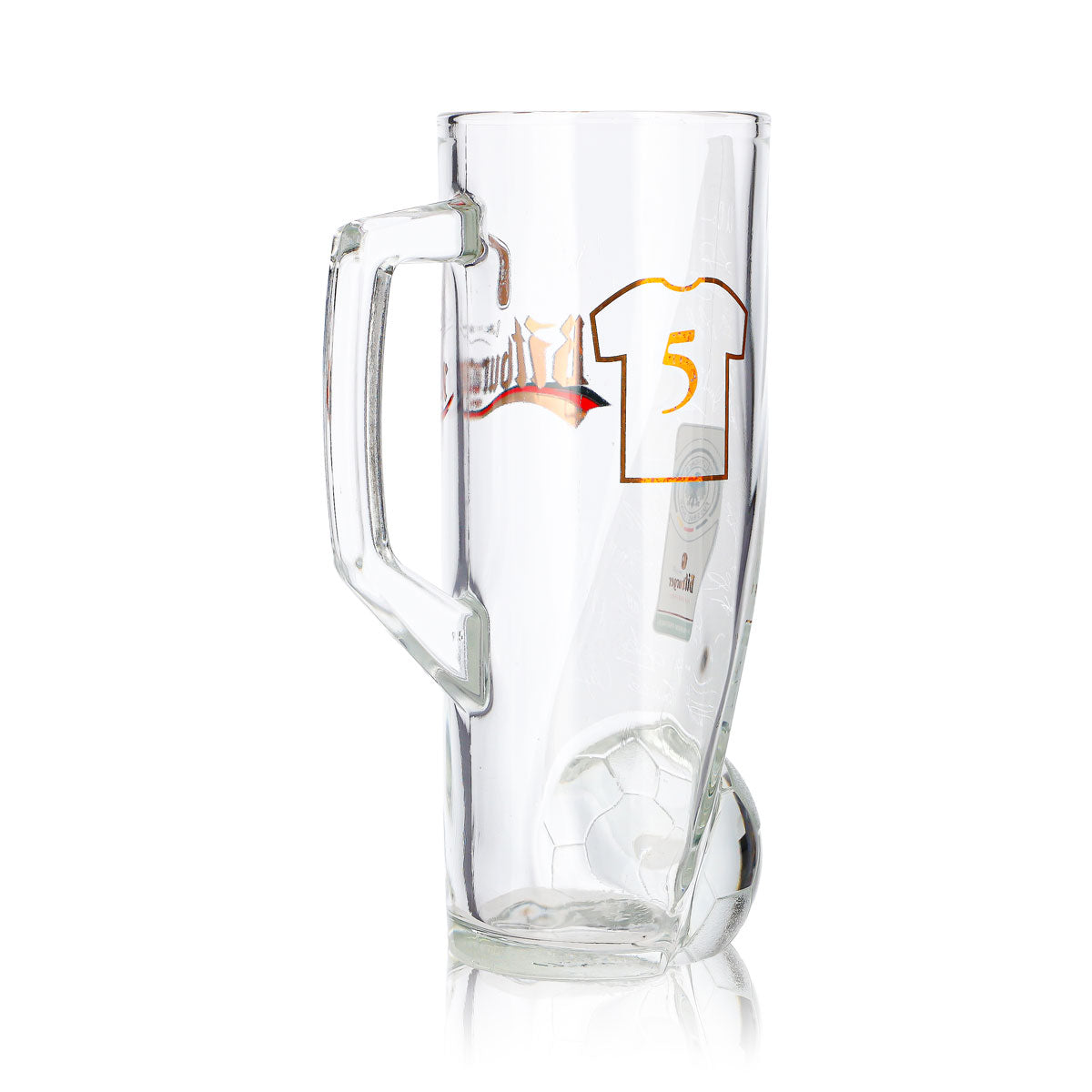 Bitburger Bier Glas 0,4l Krug DFB-Premium Alkoholfrei Trikotnummer 5 – Ansicht 5