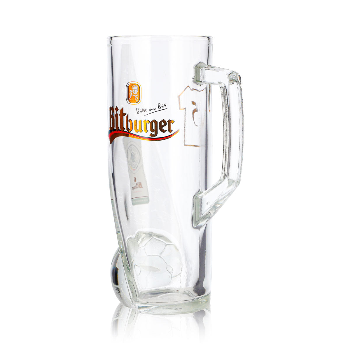 Bitburger Bier Glas 0,4l Krug DFB-Premium Alkoholfrei Trikotnummer 5 – Ansicht 6