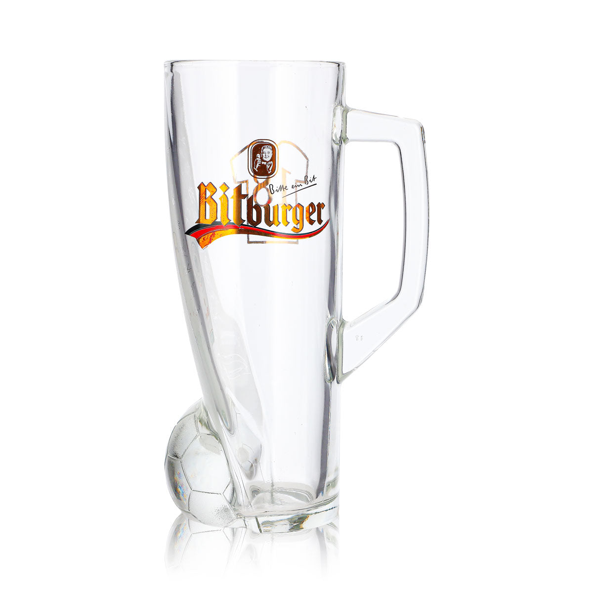 Bitburger Bier Glas 0,4l Krug DFB-Premium Alkoholfrei Trikotnummer 18 – Ansicht 2