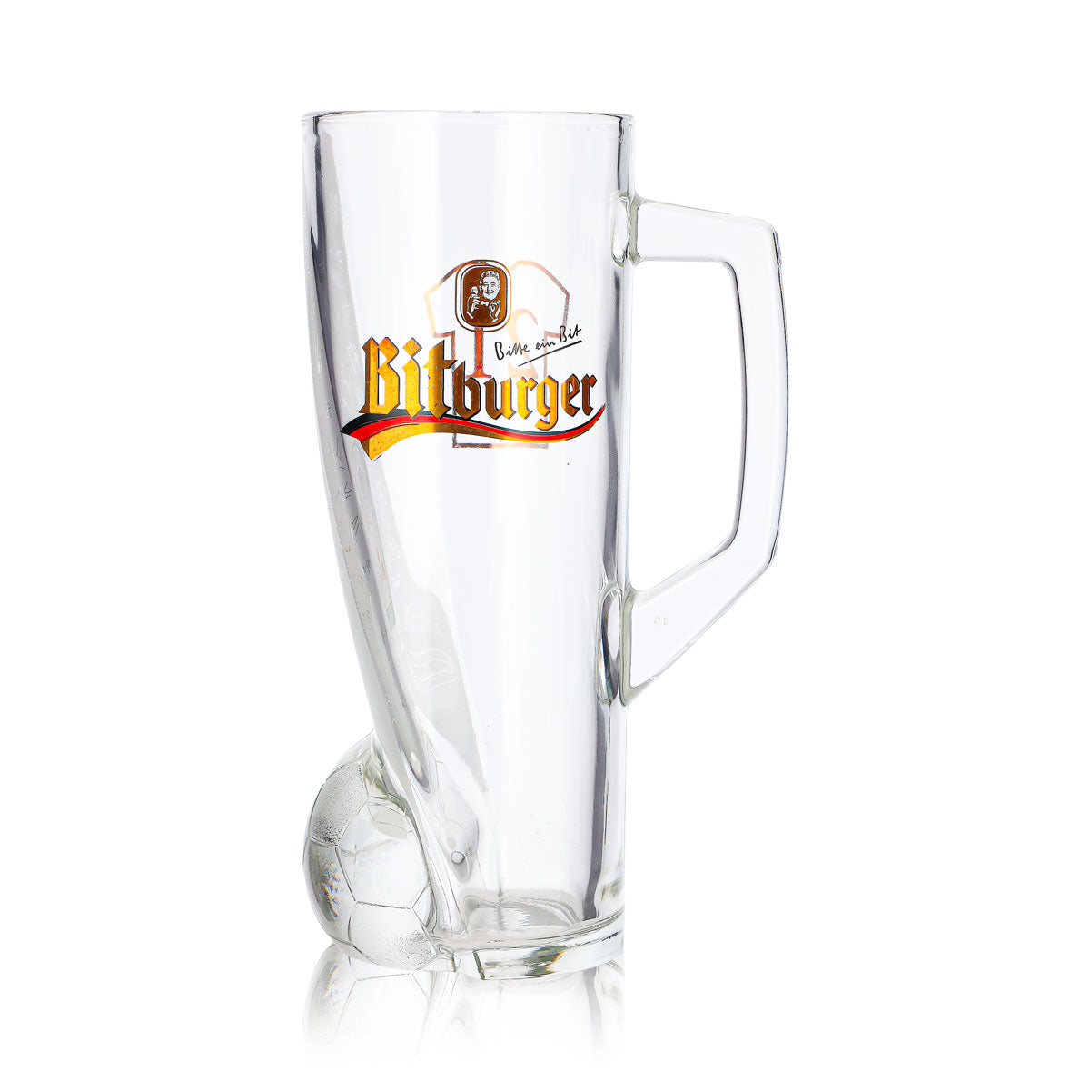 Bitburger Bier Glas 0,4l Krug DFB-Premium Alkoholfrei Trikotnummer 21 – Ansicht 2