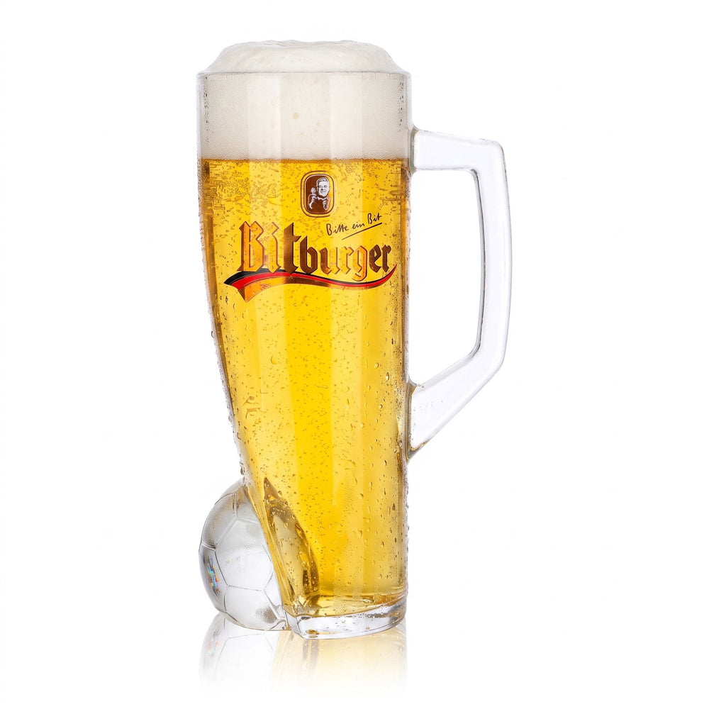 Bitburger Bier Glas 0,4l Krug DFB-Premium Alkoholfrei Trikotnummer 19