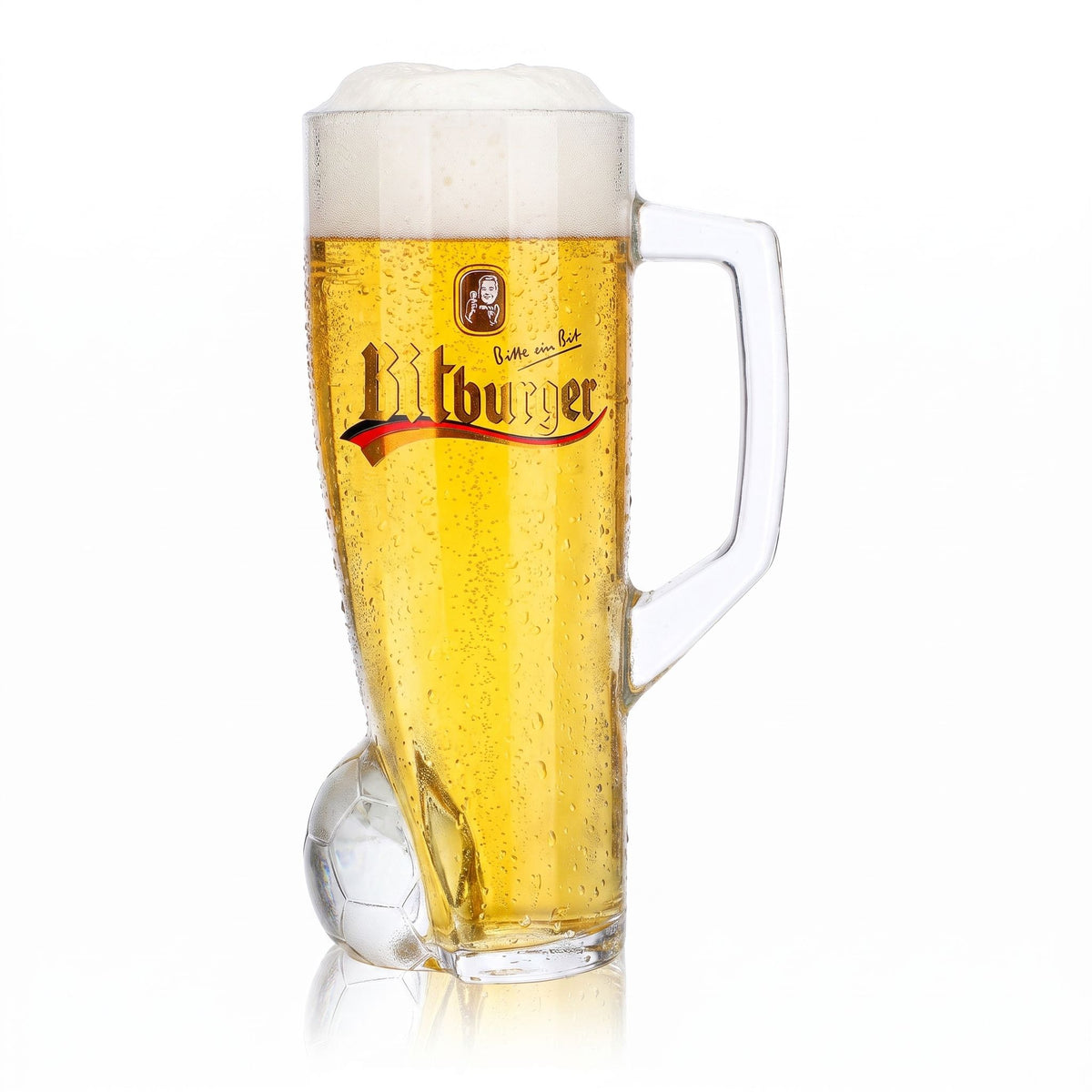 Bitburger Bier Glas 0,4l Krug DFB-Premium Alkoholfrei Trikotnummer 11