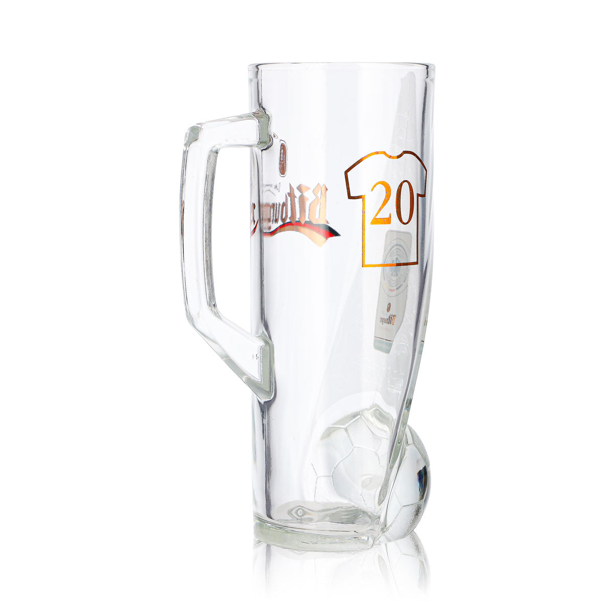 Bitburger Bier Glas 0,4l Krug DFB-Premium Alkoholfrei Trikotnummer 20 – Ansicht 5